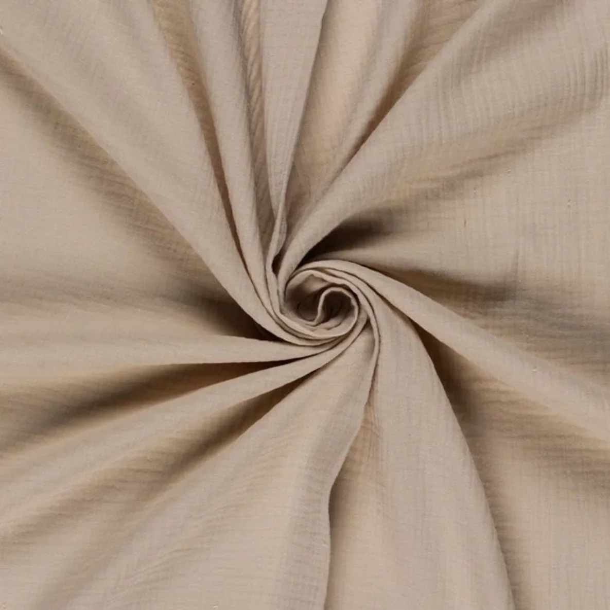 Baumwoll Musselin "Olivia" Hellbeige