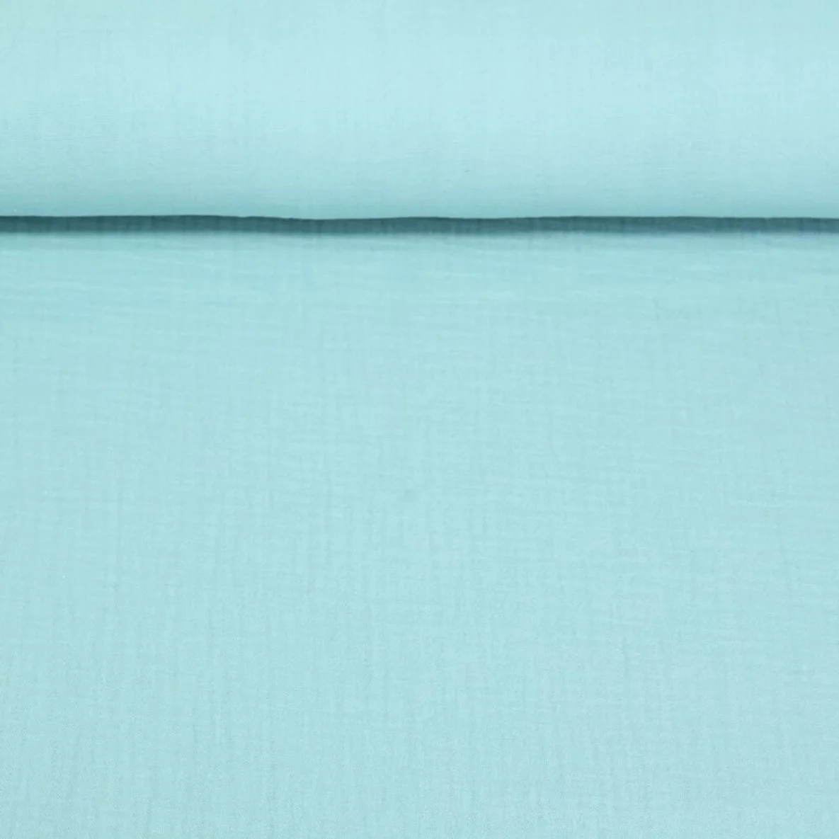 Baumwoll Musselin "Olivia" Himmelblau