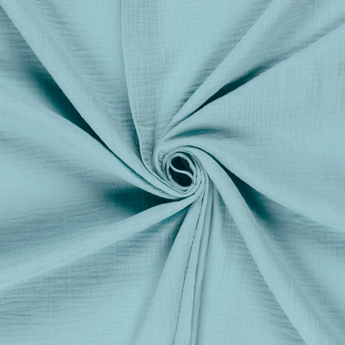 Baumwoll Musselin "Olivia" Himmelblau