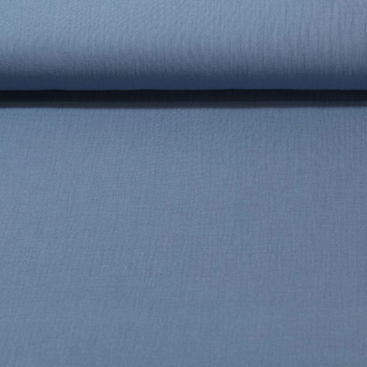 Baumwoll Musselin "Olivia" Jeansblau