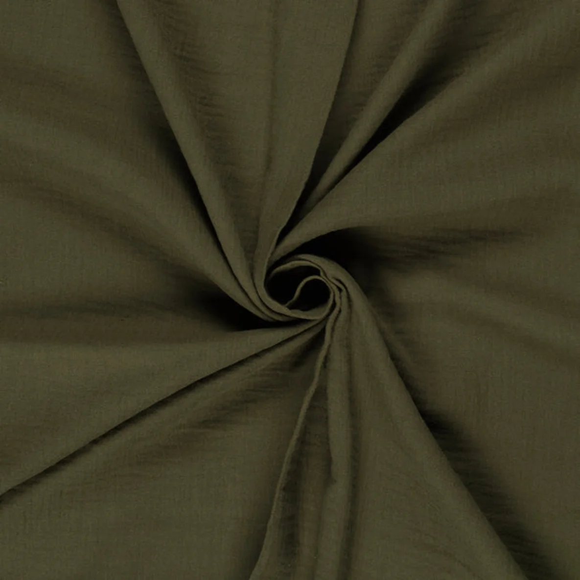 Baumwoll Musselin "Olivia" Khaki