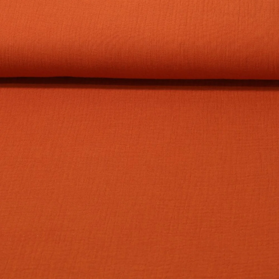 Baumwoll Musselin "Olivia" Rostrot