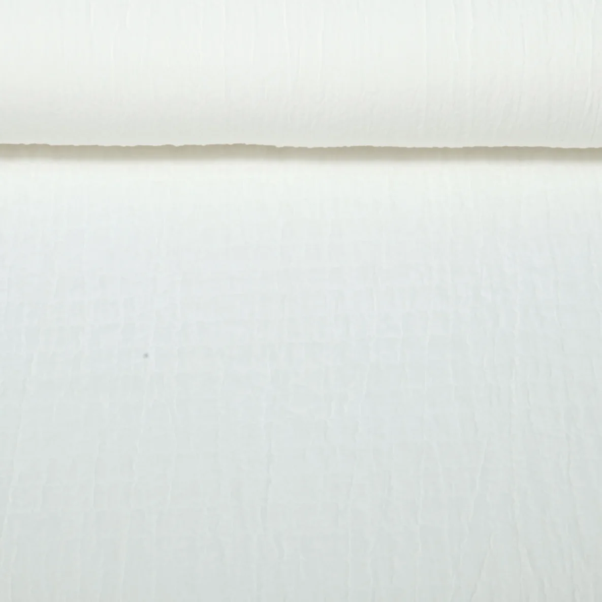 Baumwoll Musselin gesmokt Ecru