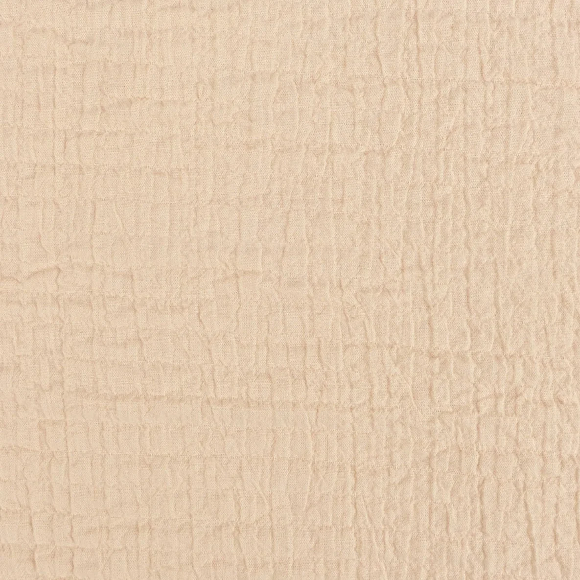 Baumwoll Musselin gesmokt Sand