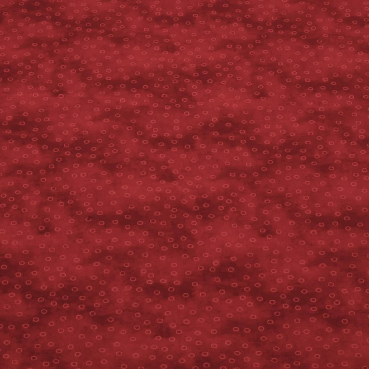 Baumwoll Popeline Kleine Kreise Kirschrot