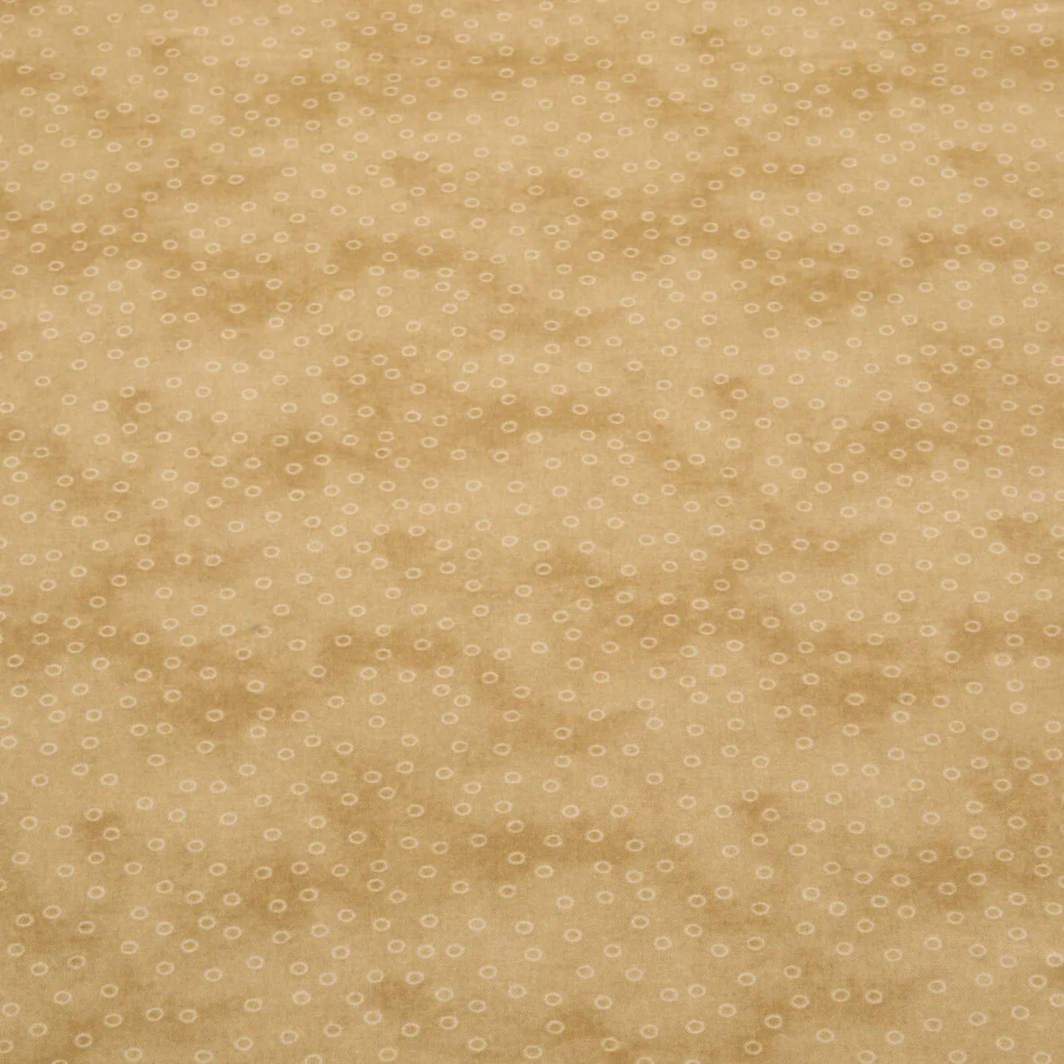 Baumwoll Popeline Kleine Kreise Sand