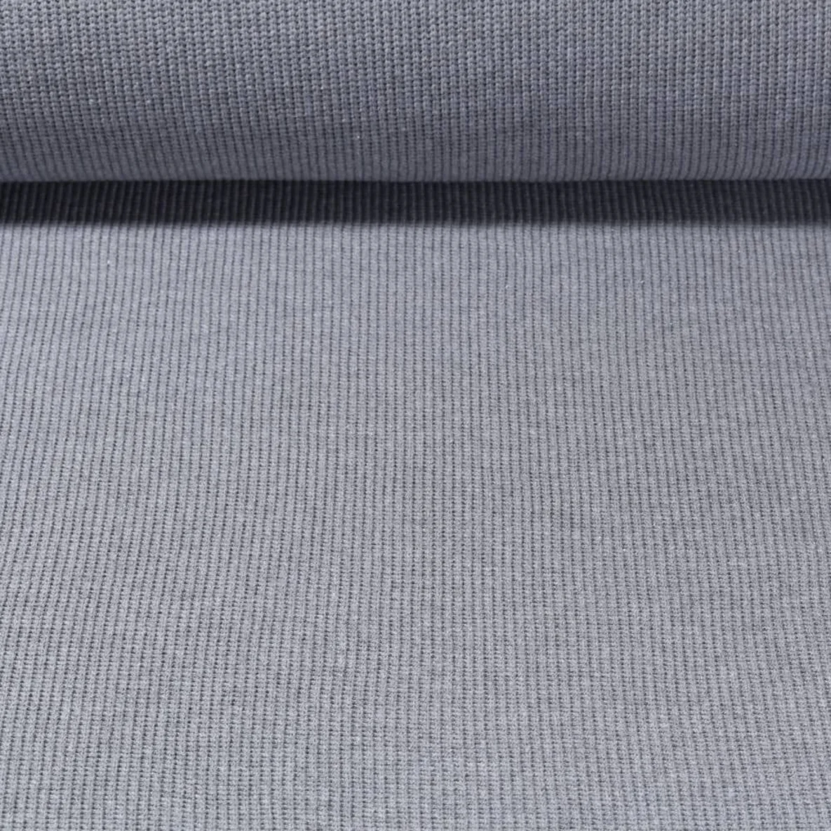 Baumwoll-Stricksweat Betongrau