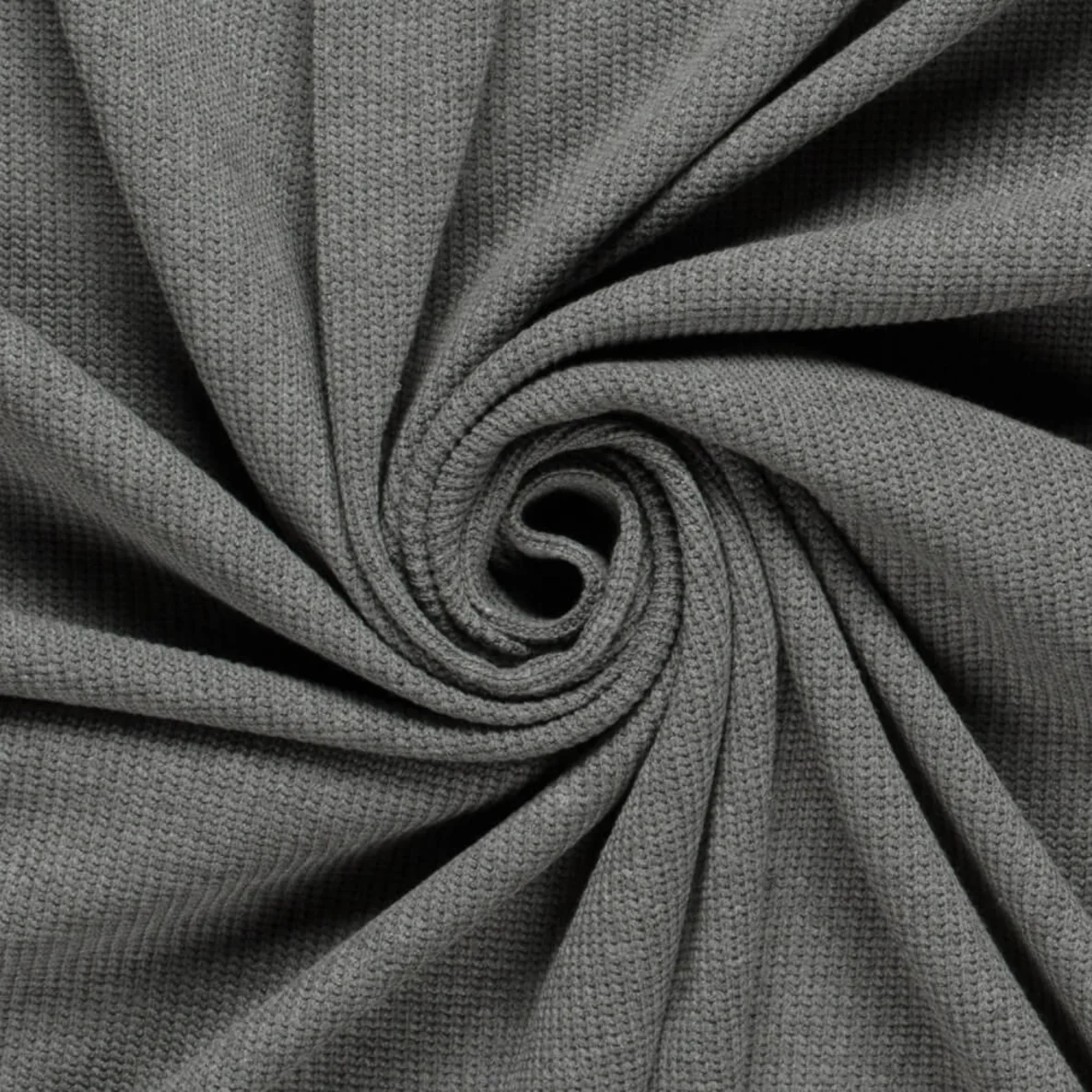 Baumwoll-Stricksweat Betongrau