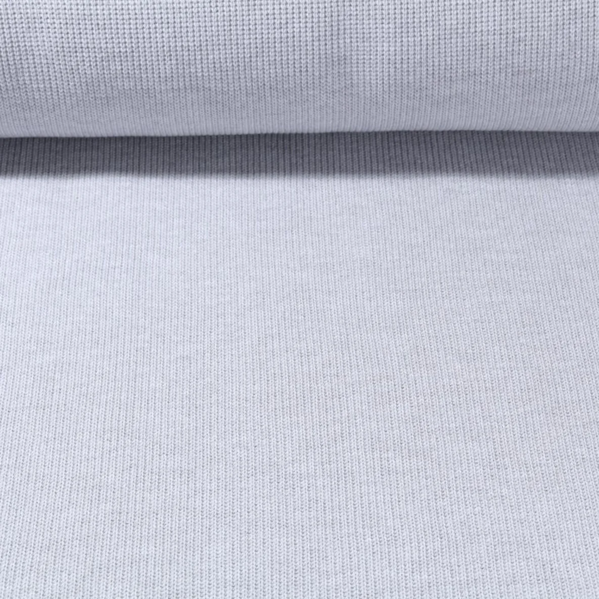 Baumwoll-Stricksweat Grau Melange