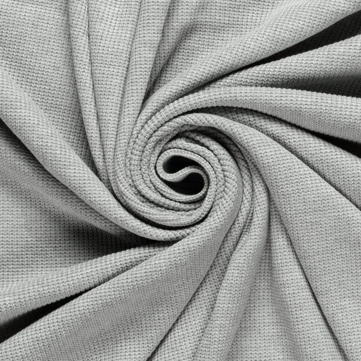 Baumwoll-Stricksweat Grau Melange