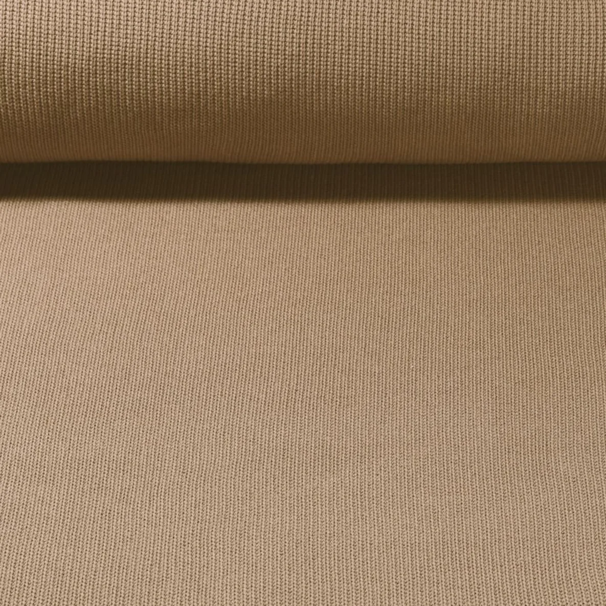 Baumwoll-Stricksweat Kamel