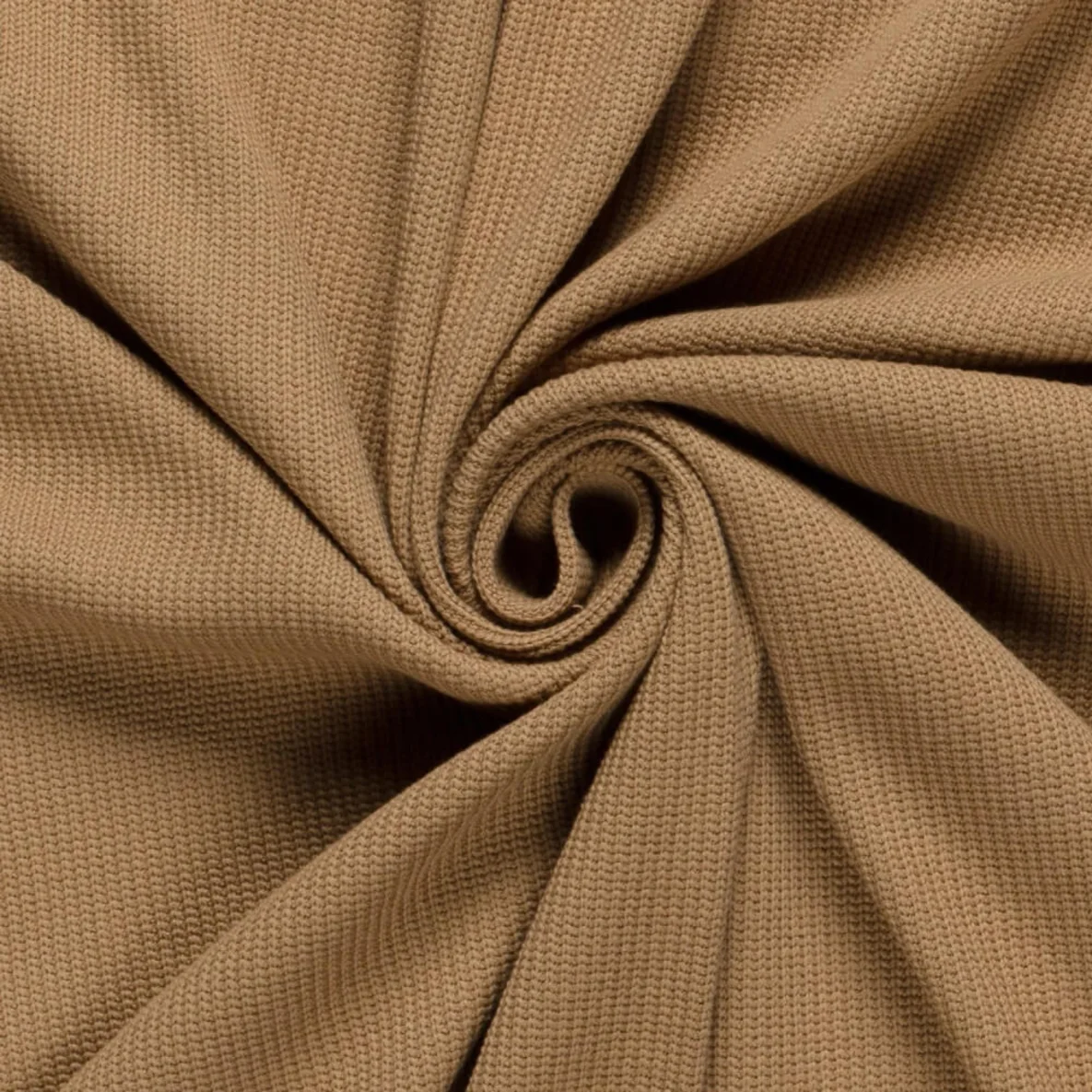 Baumwoll-Stricksweat Kamel