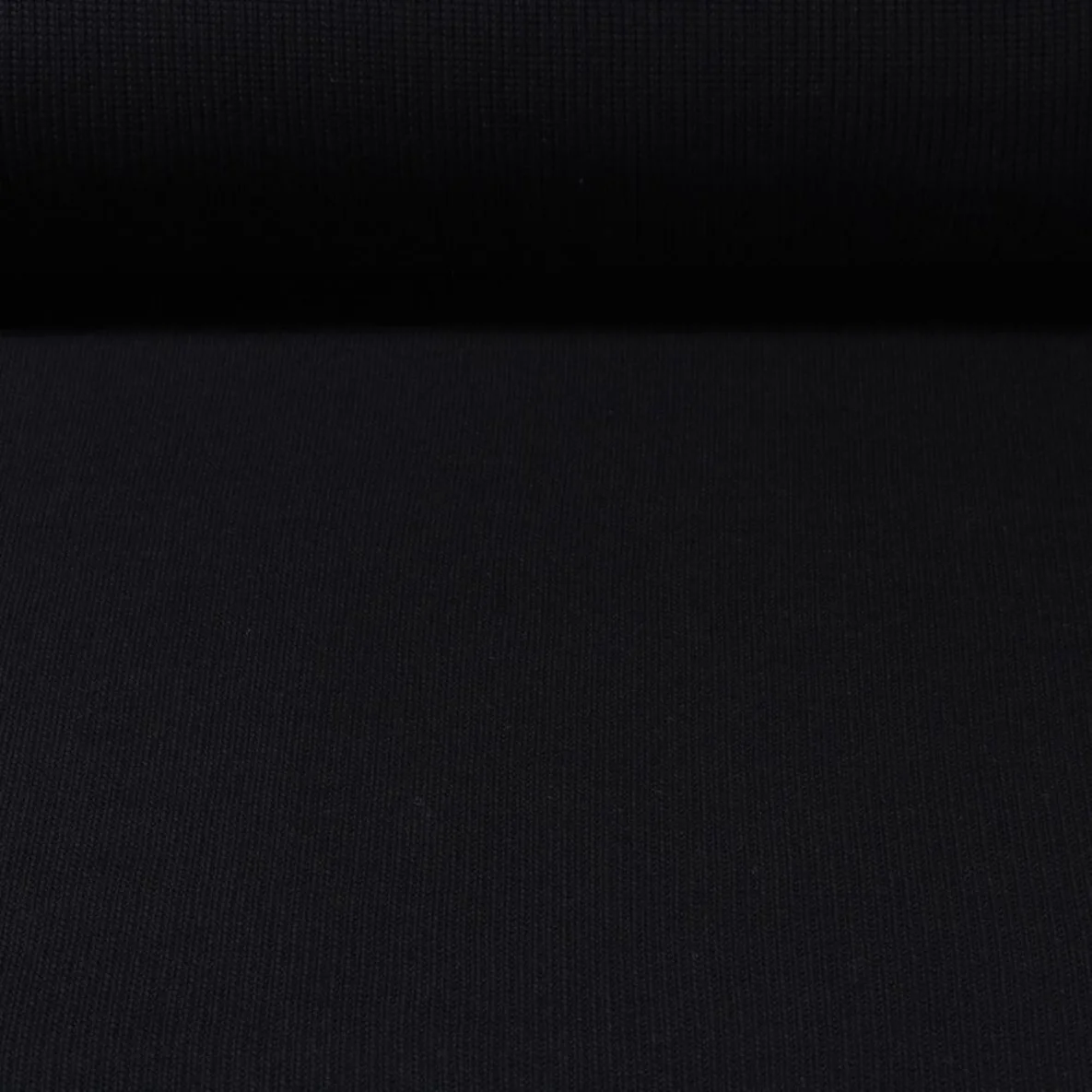 Baumwoll-Stricksweat Schwarz