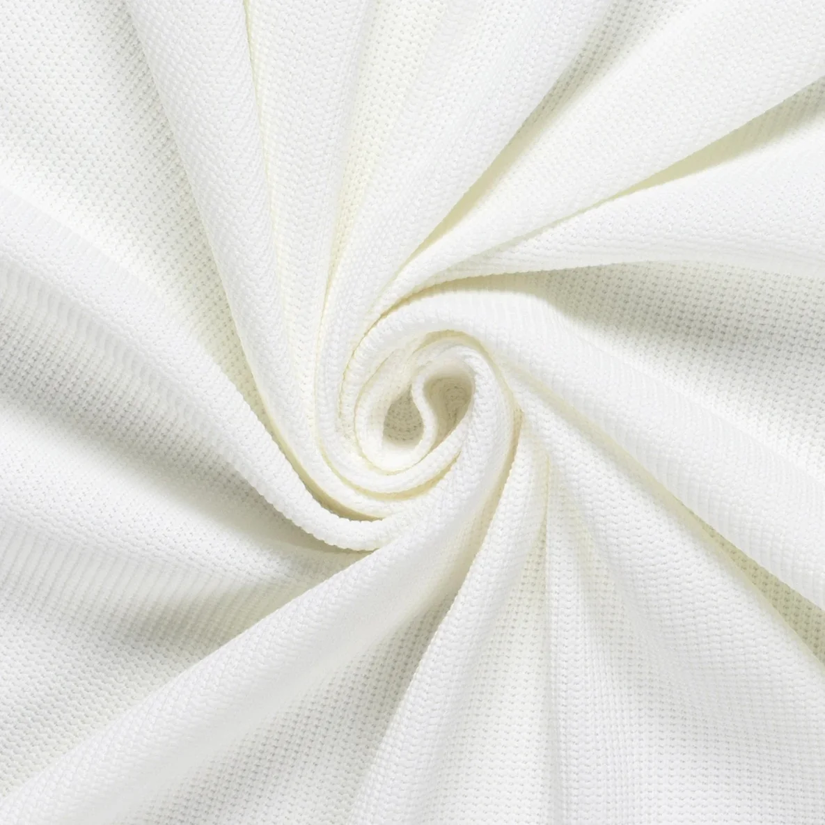 Baumwoll-Stricksweat Weiß