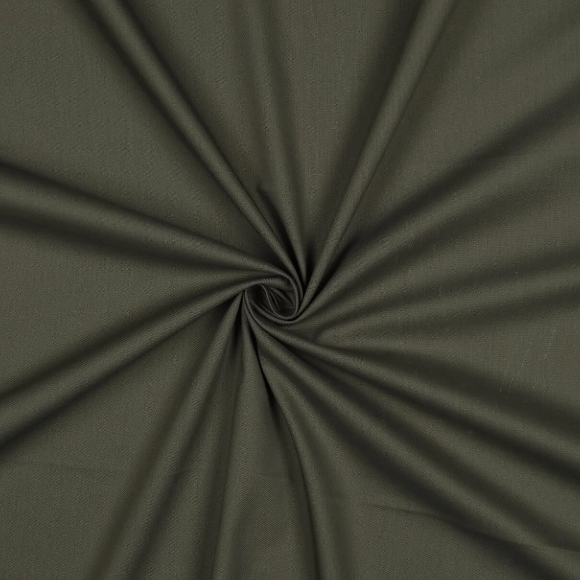 Baumwoll-Viskose "Pepper" Uni Armygrün