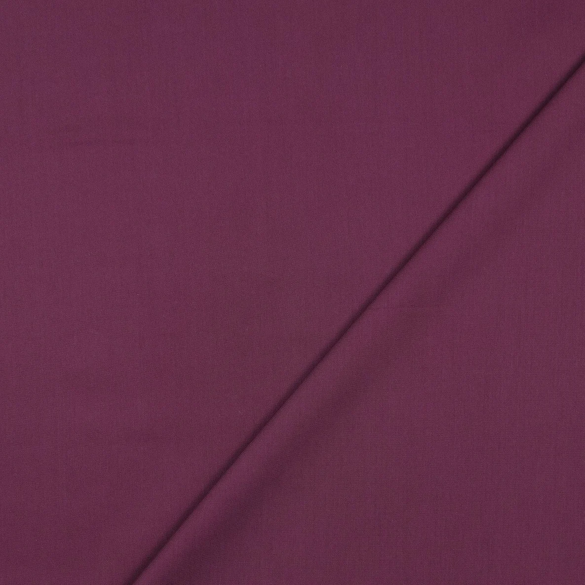 Baumwoll-Viskose "Pepper" Uni Aubergine