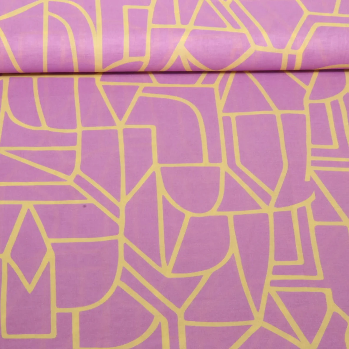 Baumwoll-Voile - Nerida Hansen Digitaldruck Town Lavendel