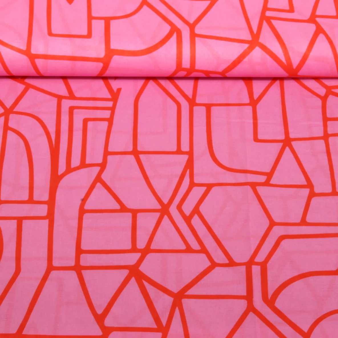 Baumwoll-Voile - Nerida Hansen Digitaldruck Town Pink