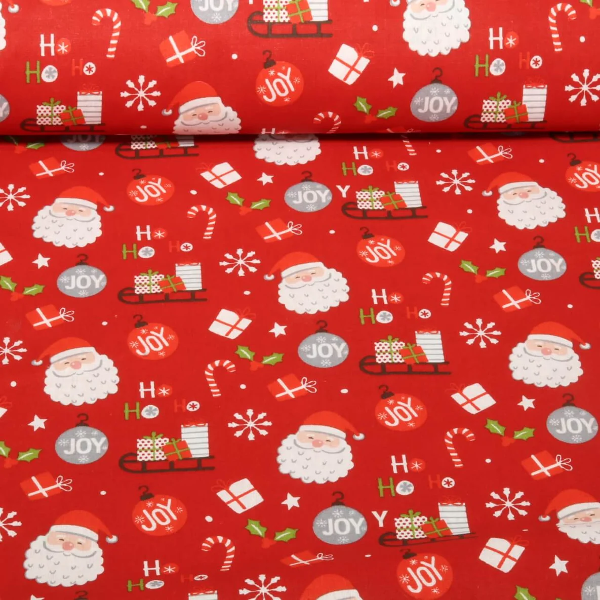 Baumwoll-Webware Nikolaus Rot
