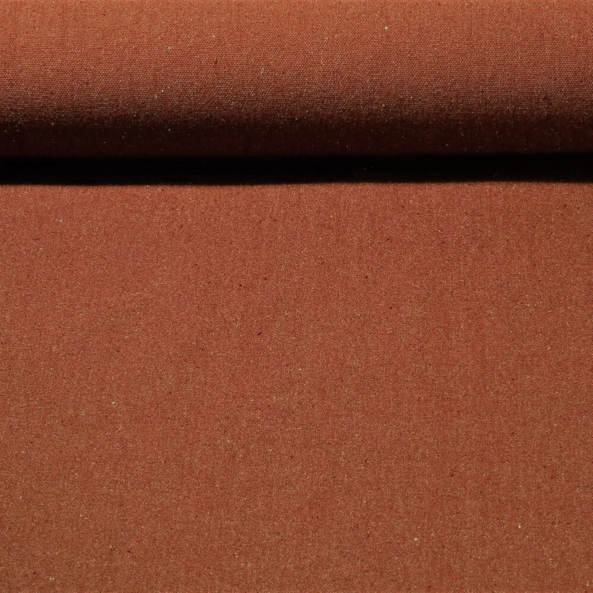 Baumwollcanvas "Annie" Rostrot Melange