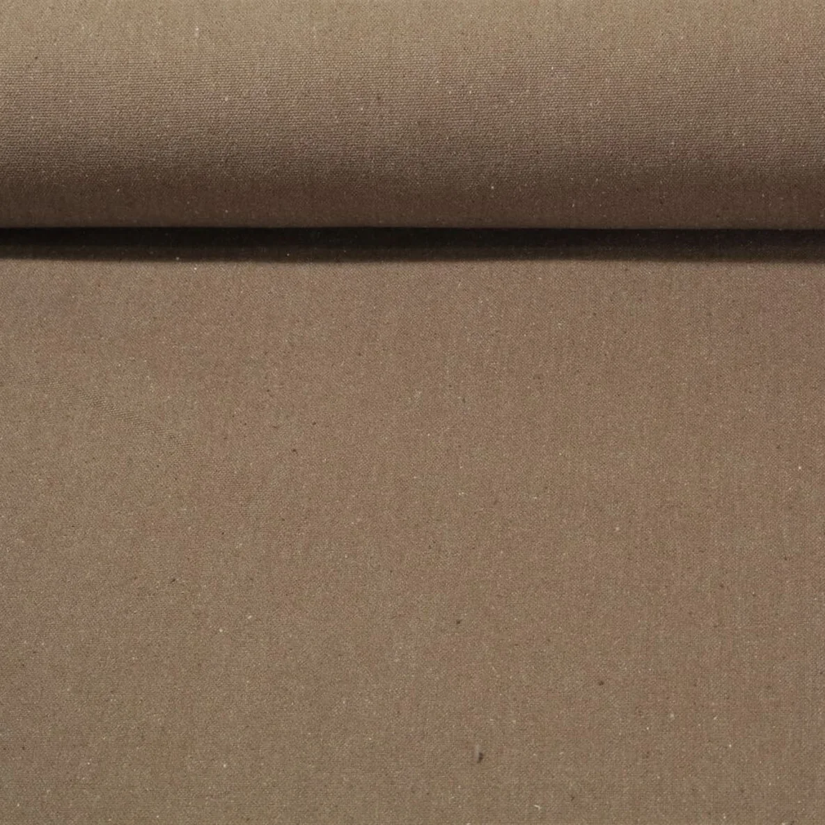 Baumwollcanvas "Annie" Taupe Melange