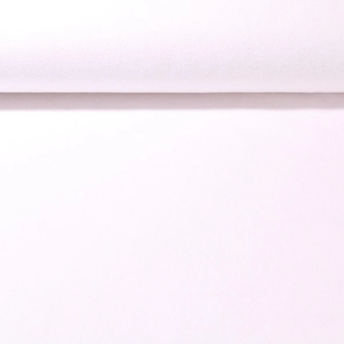 Baumwollcanvas "Annie" Uni Weiß 