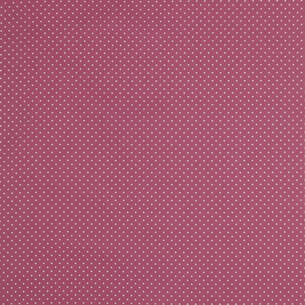 Baumwolle Popeline Minipunkte Mauve Weiß