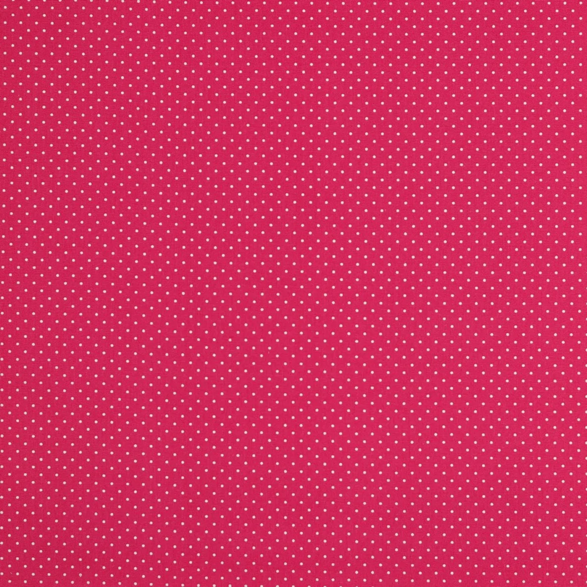 Baumwolle Popeline Minipunkte Pink Weiß