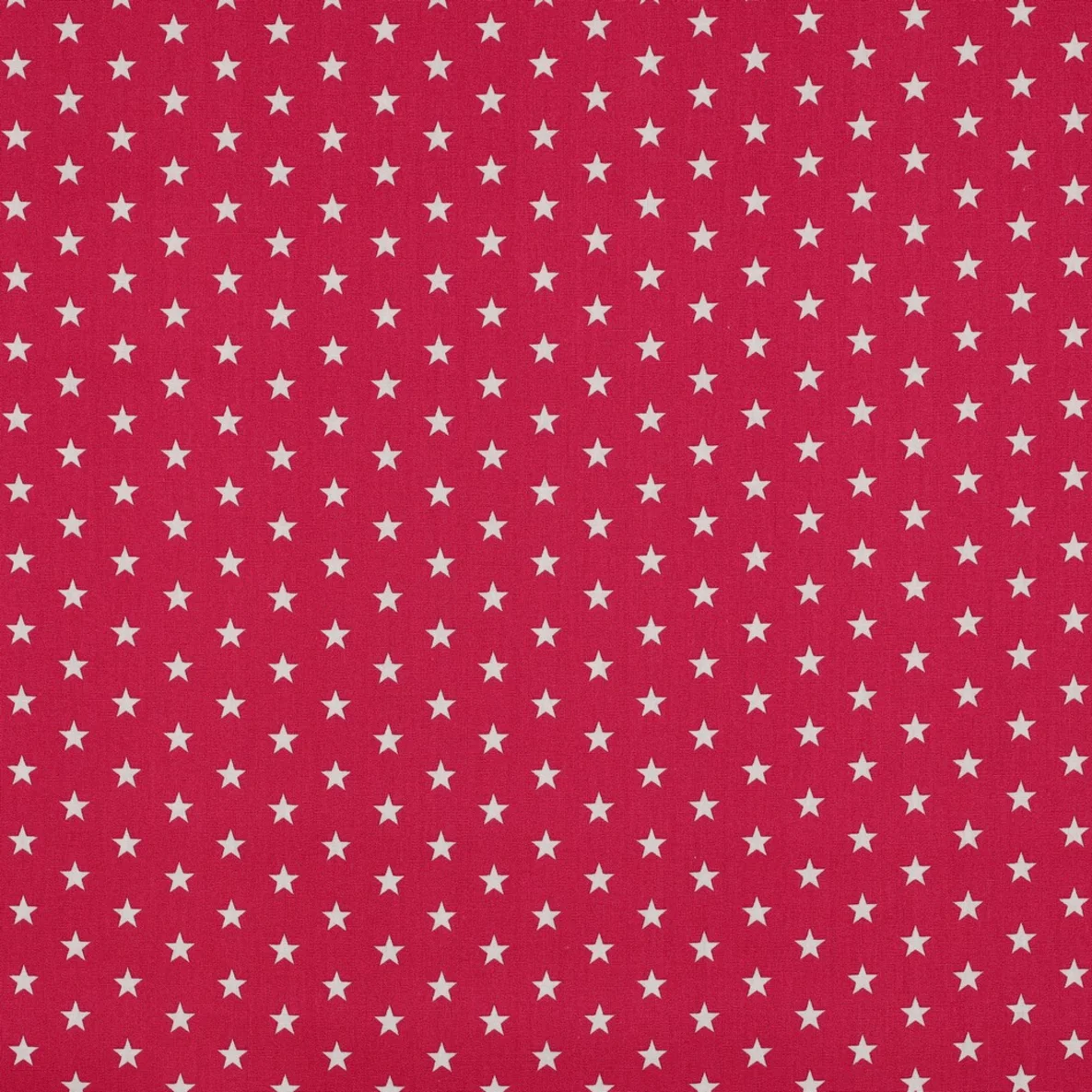 Baumwolle Popeline Sterne Pink Weiß