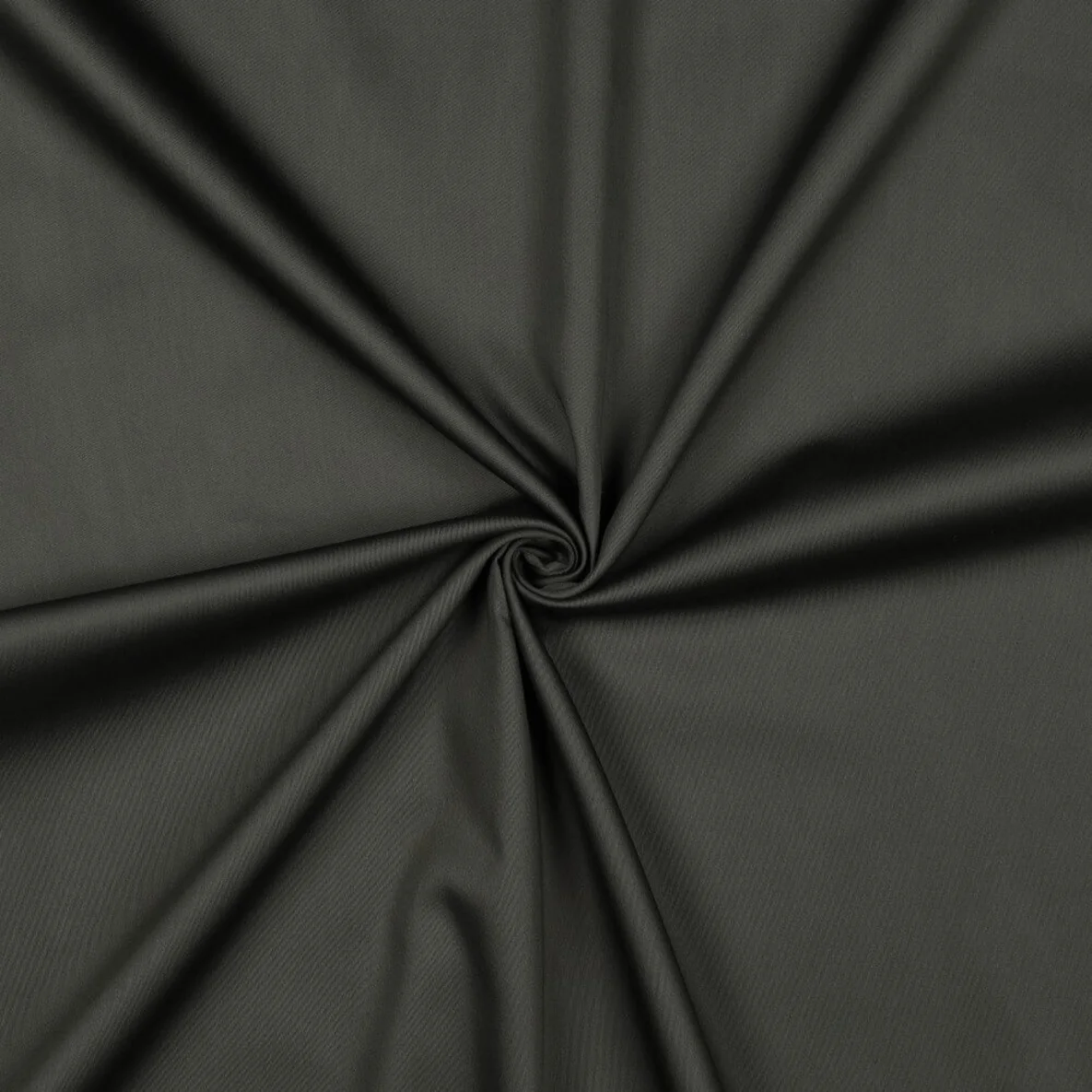 Baumwolle Satin  "Ida" Uni Armeegrün