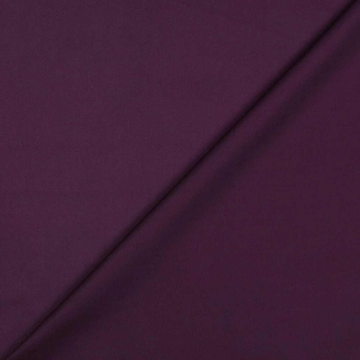 Baumwolle Satin  "Ida" Uni Aubergine