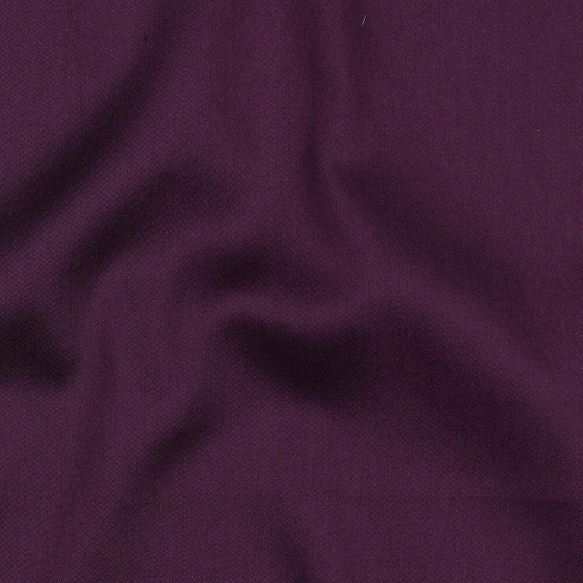Baumwolle Satin  "Ida" Uni Aubergine
