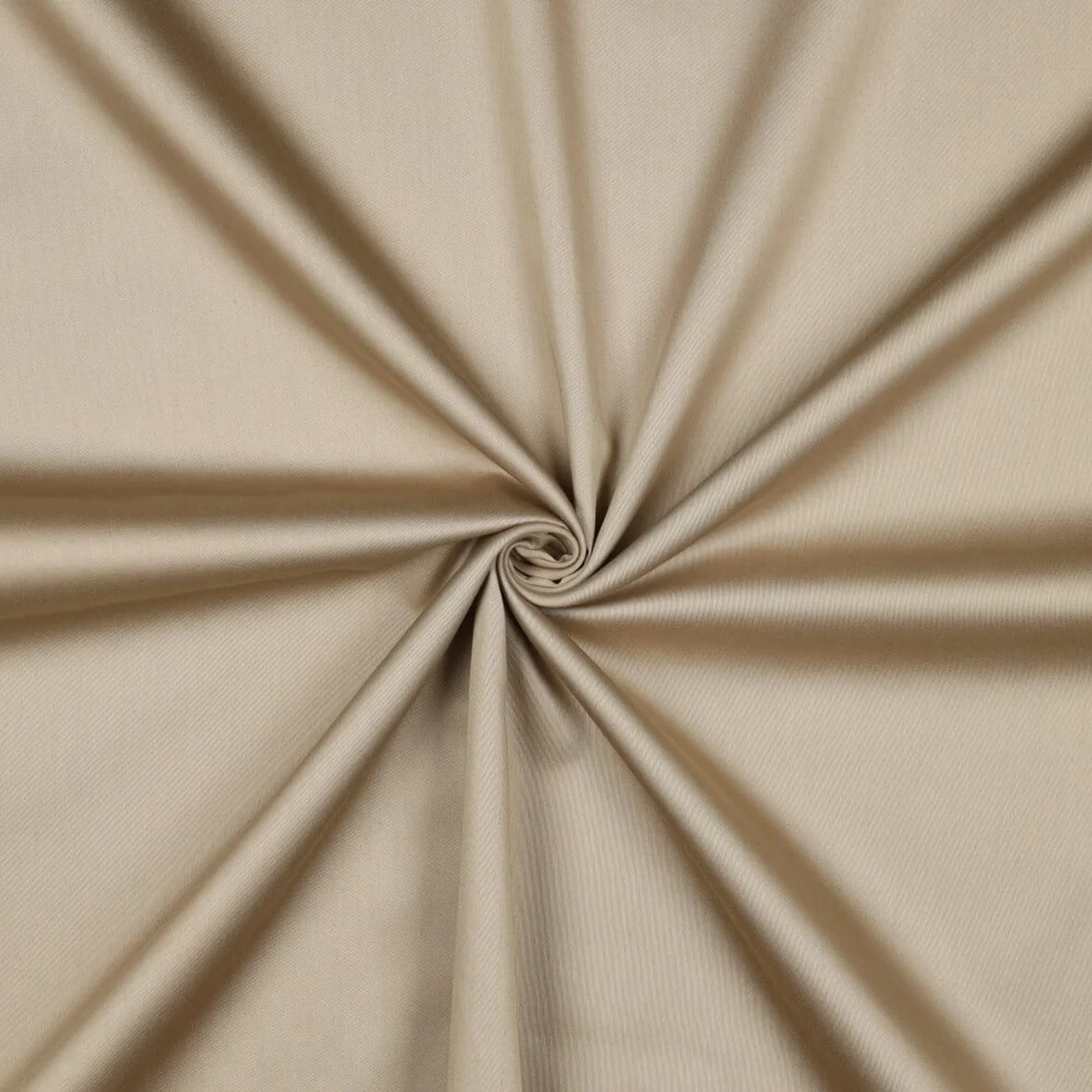 Baumwolle Satin  "Ida" Uni Beige
