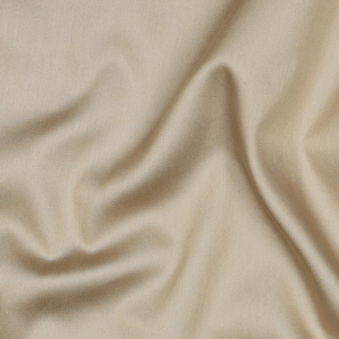Baumwolle Satin  "Ida" Uni Beige