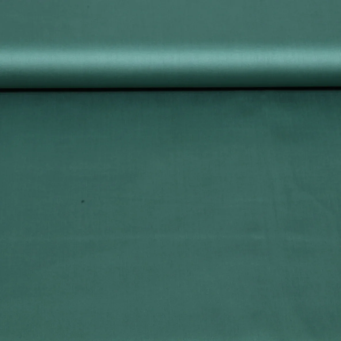 Baumwolle Satin  "Ida" Uni Dunkelgrün
