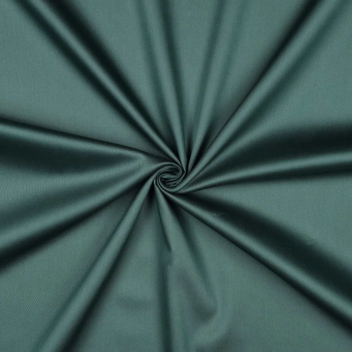 Baumwolle Satin  "Ida" Uni Dunkelgrün