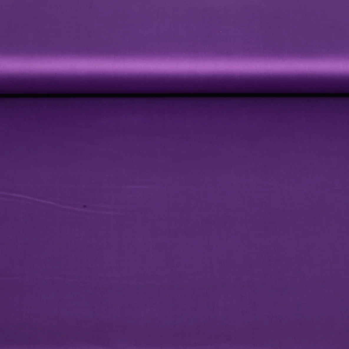 Baumwolle Satin  "Ida" Uni Dunkelviolett