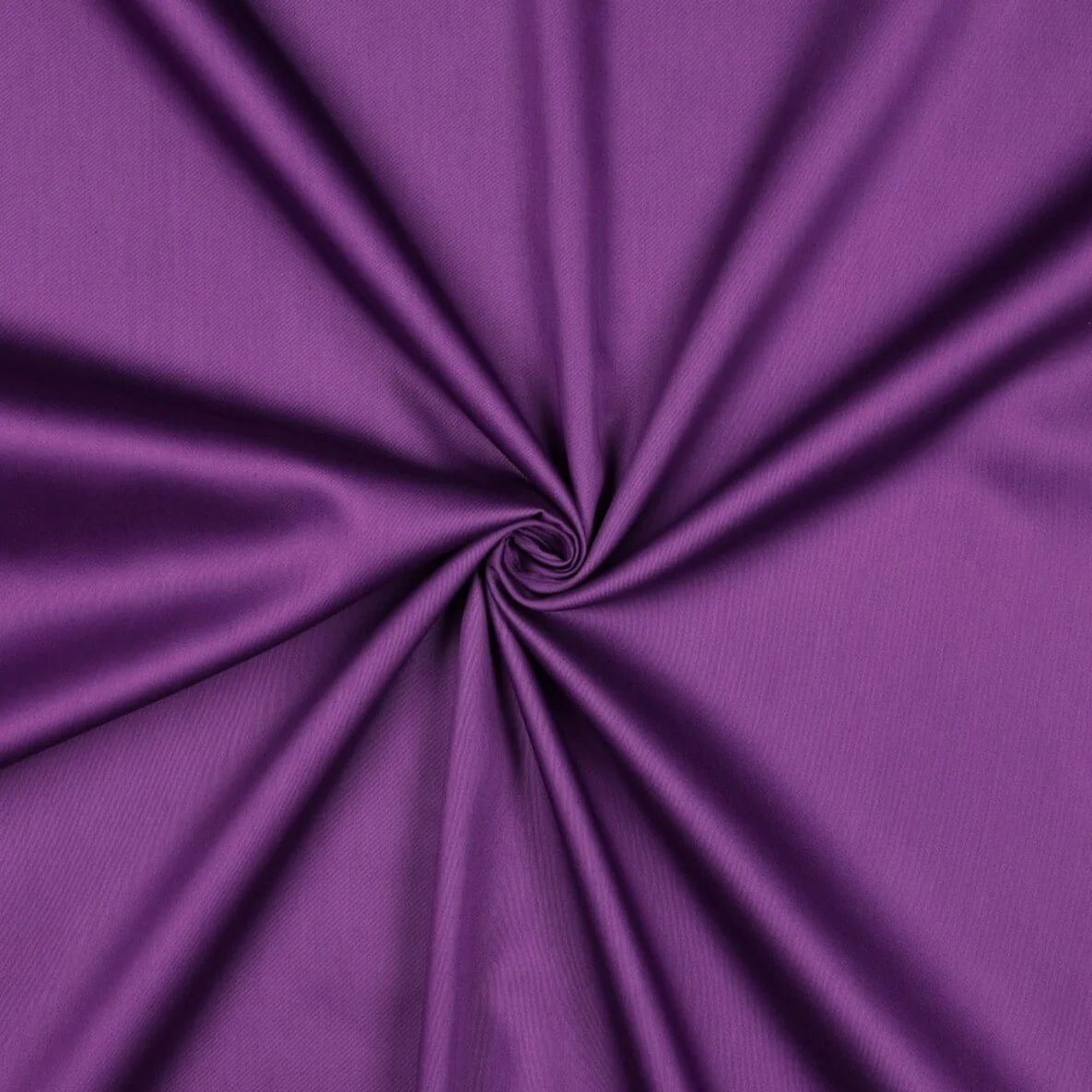 Baumwolle Satin  "Ida" Uni Dunkelviolett
