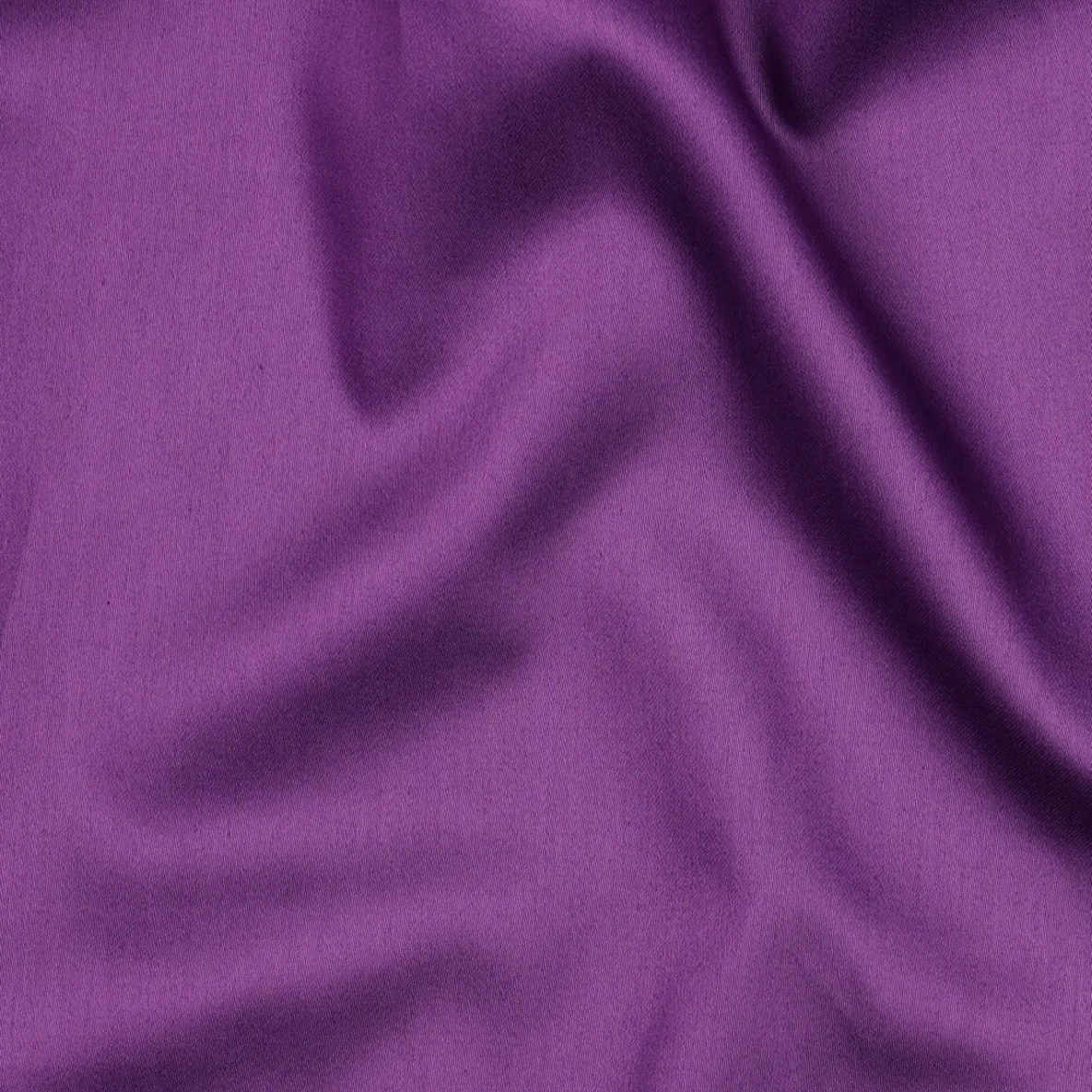 Baumwolle Satin  "Ida" Uni Dunkelviolett