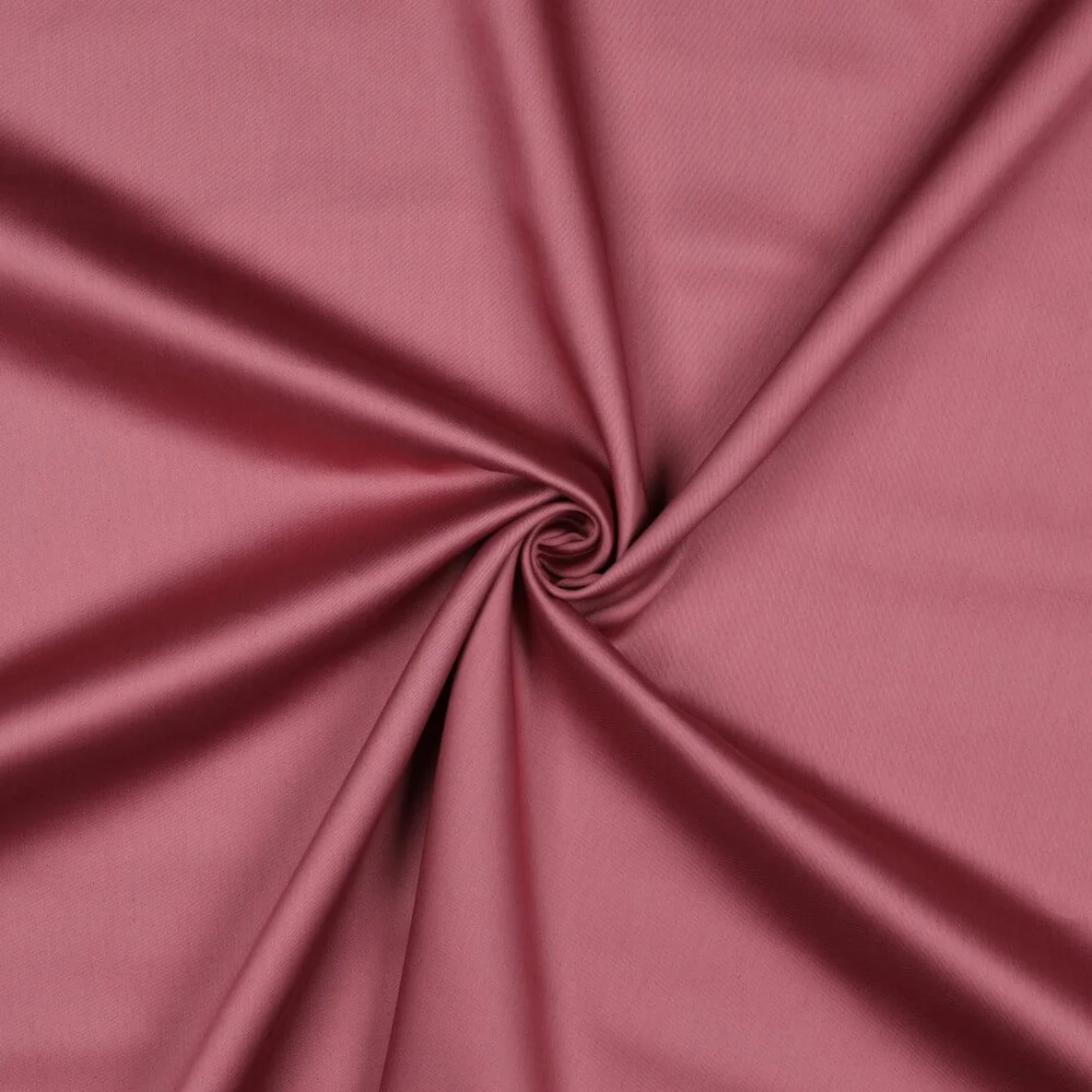 Baumwolle Satin  "Ida" Uni Dunkles Altrosa