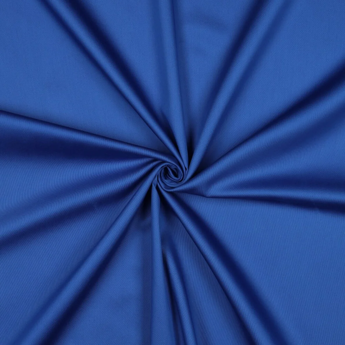 Baumwolle Satin  "Ida" Uni Dunkles Kobaltblau