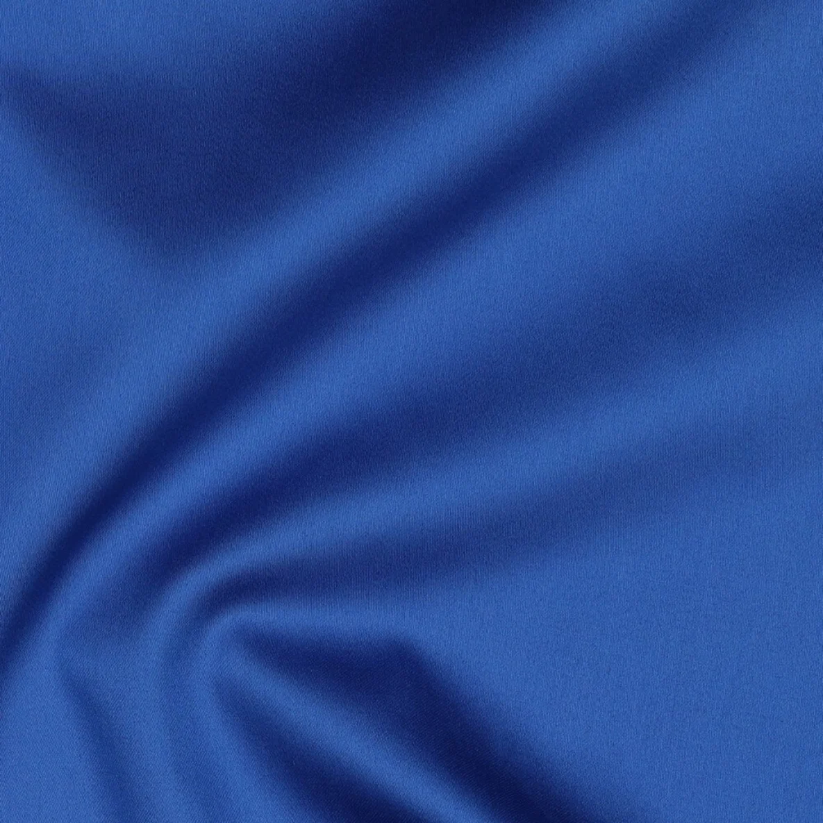 Baumwolle Satin  "Ida" Uni Dunkles Kobaltblau