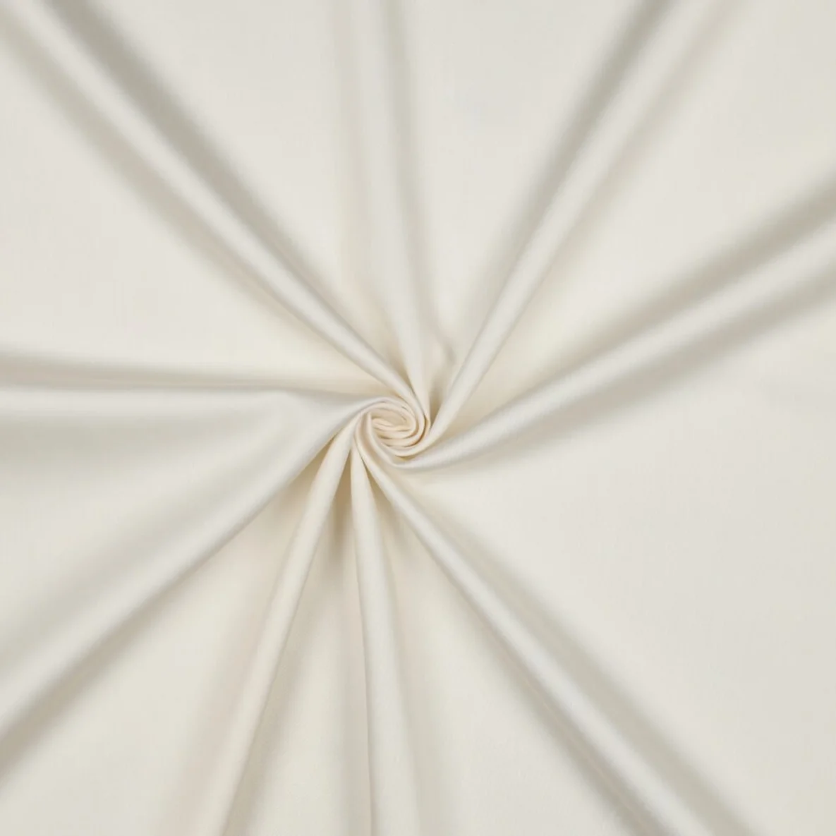 Baumwolle Satin  "Ida" Uni Ecru