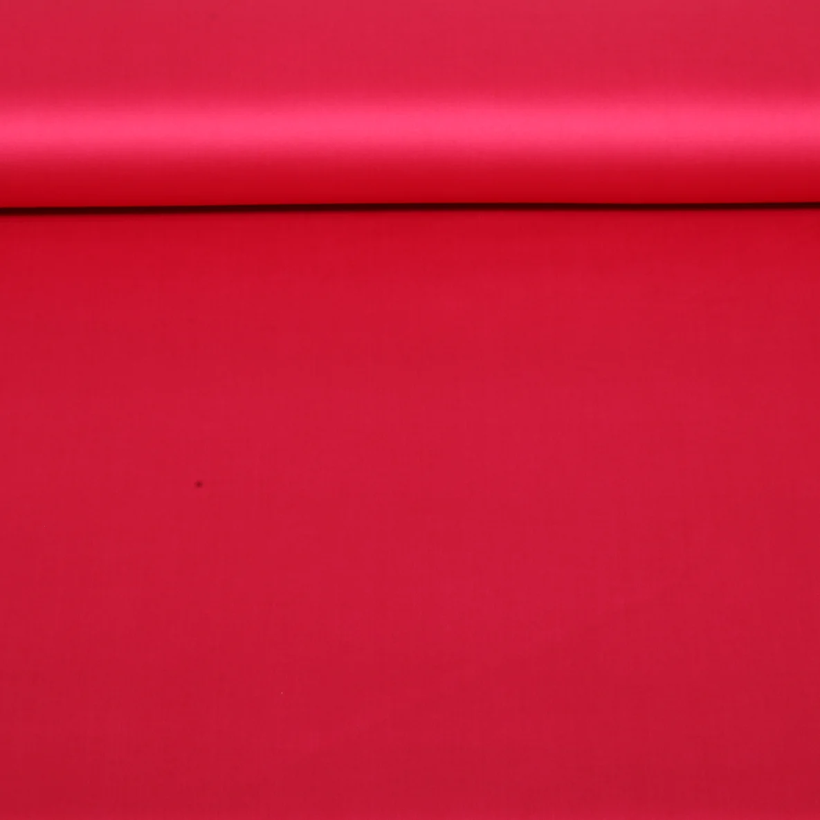 Baumwolle Satin  "Ida" Uni Kirschrot