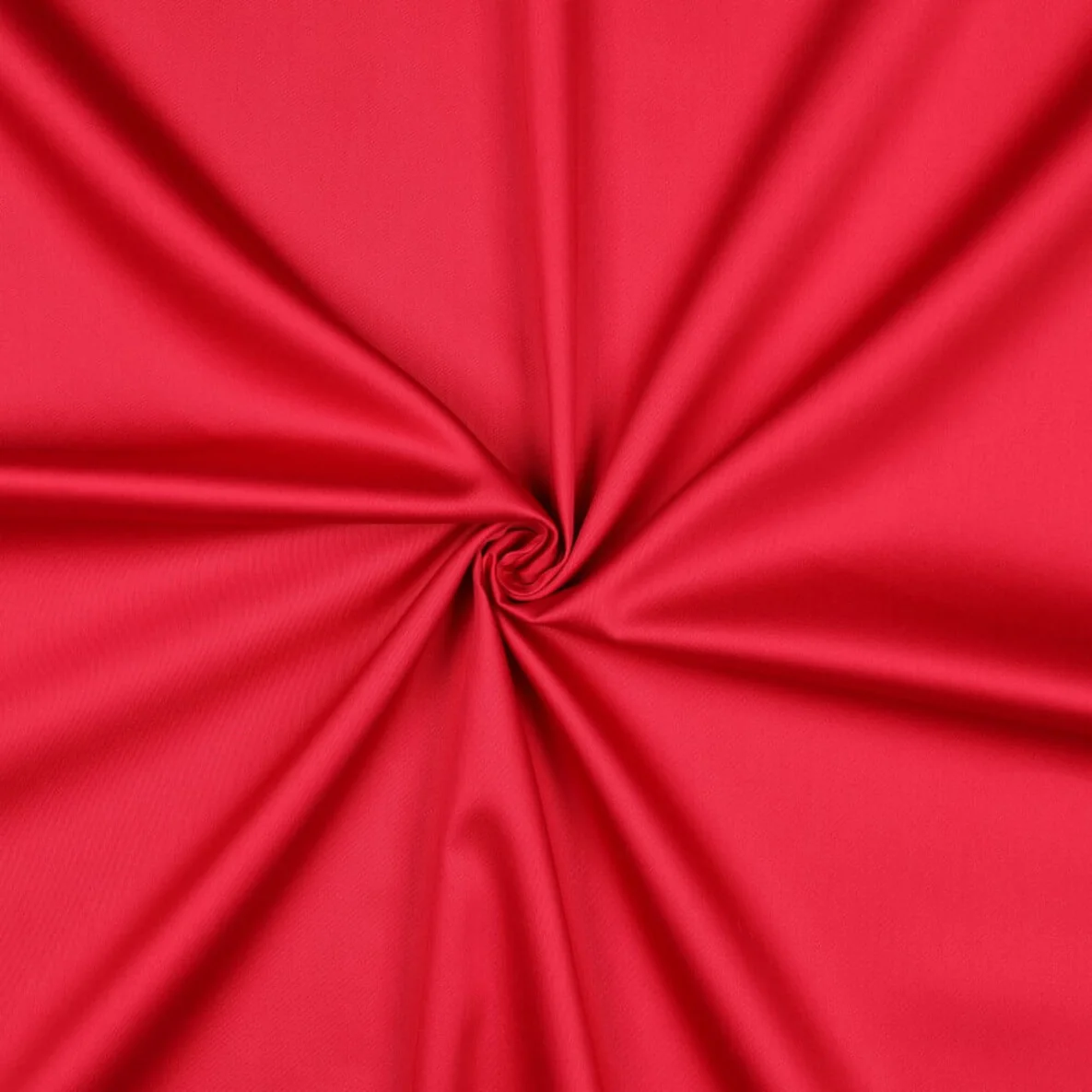 Baumwolle Satin  "Ida" Uni Kirschrot