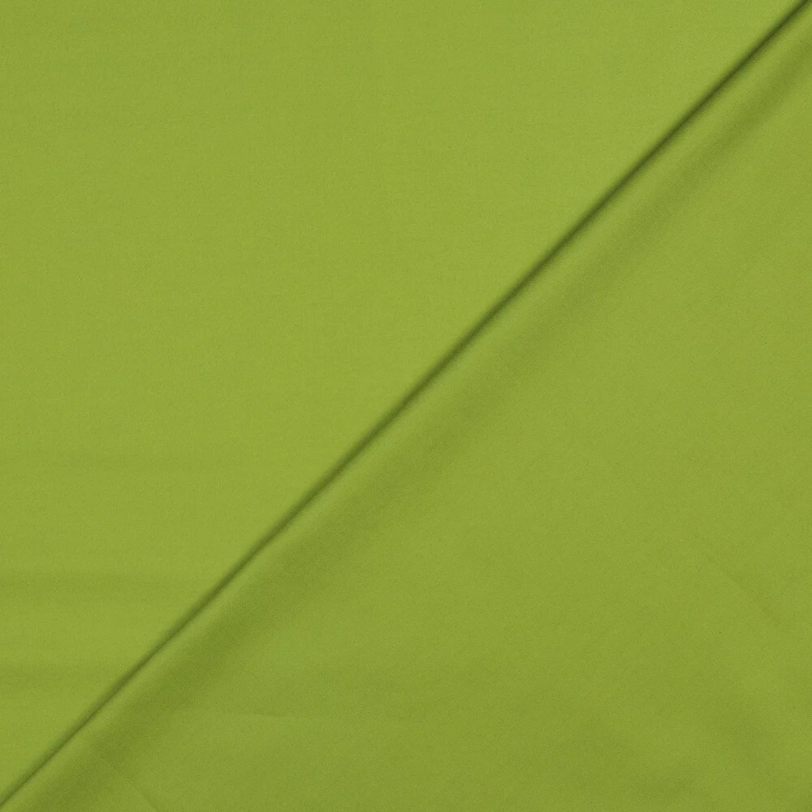 Baumwolle Satin  "Ida" Uni Kiwigrün