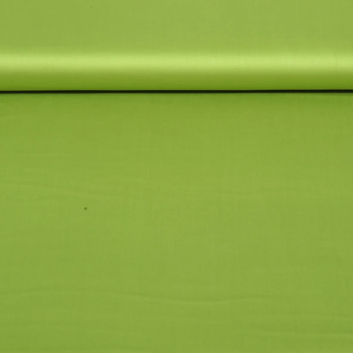Baumwolle Satin  "Ida" Uni Kiwigrün
