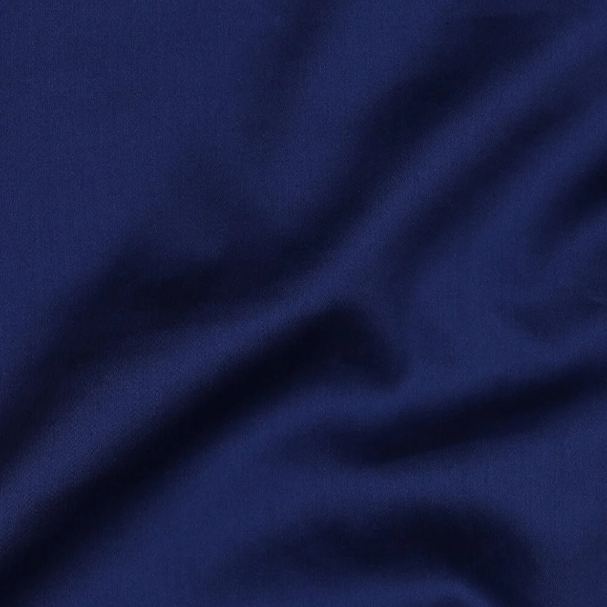 Baumwolle Satin  "Ida" Uni Königsblau