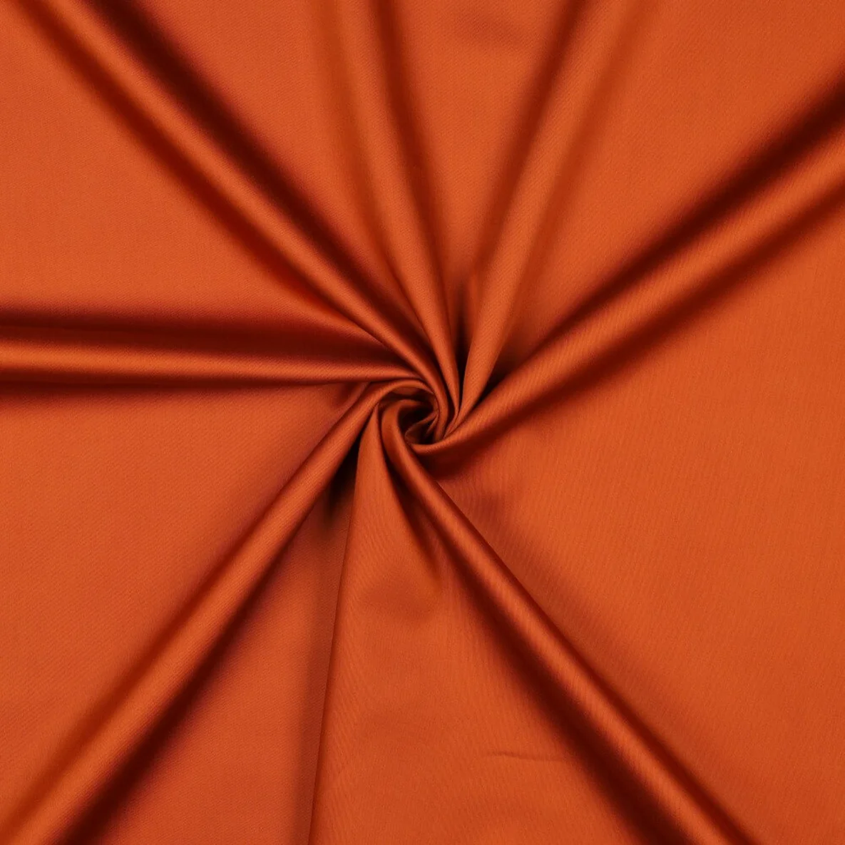Baumwolle Satin  "Ida" Uni Kürbisorange