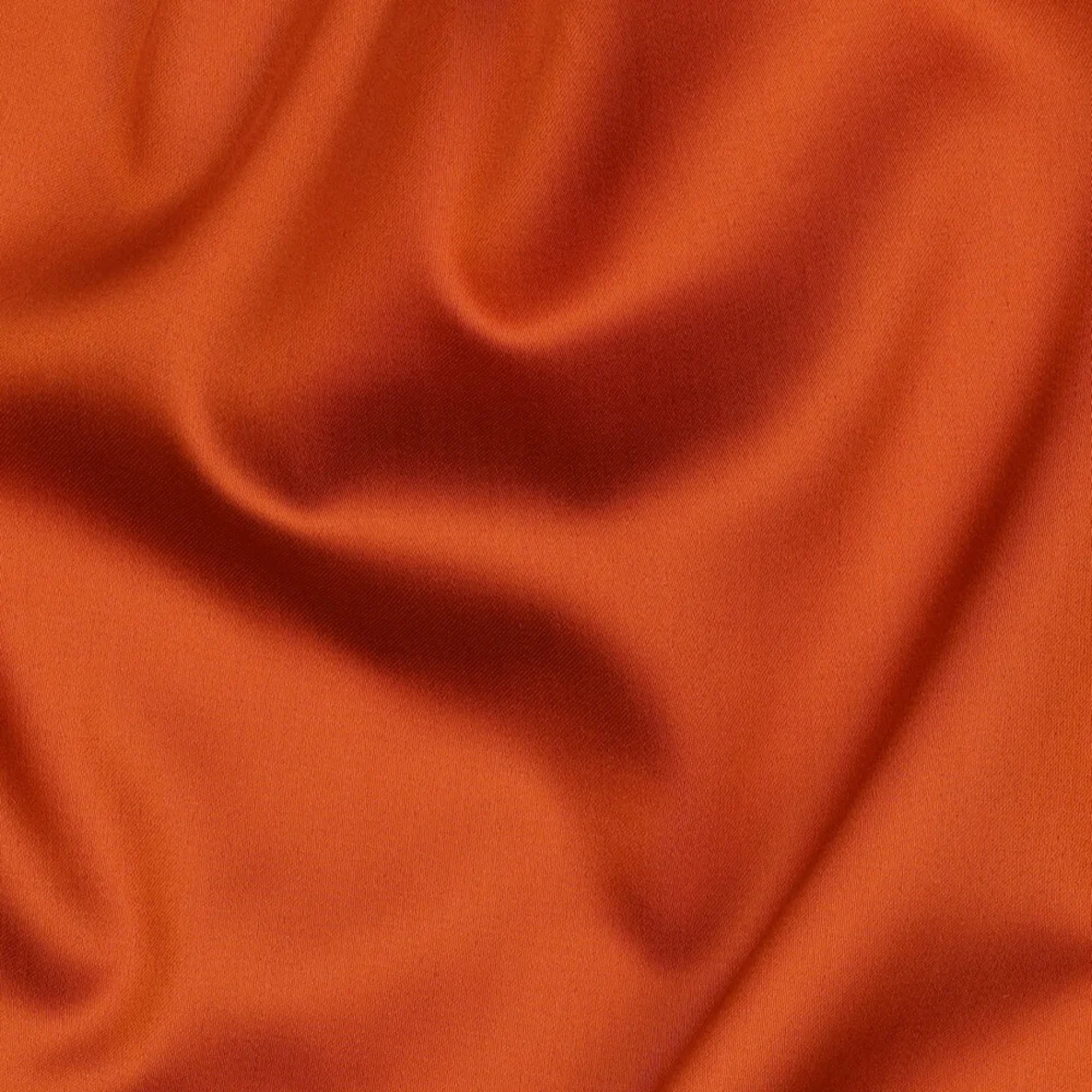 Baumwolle Satin  "Ida" Uni Kürbisorange